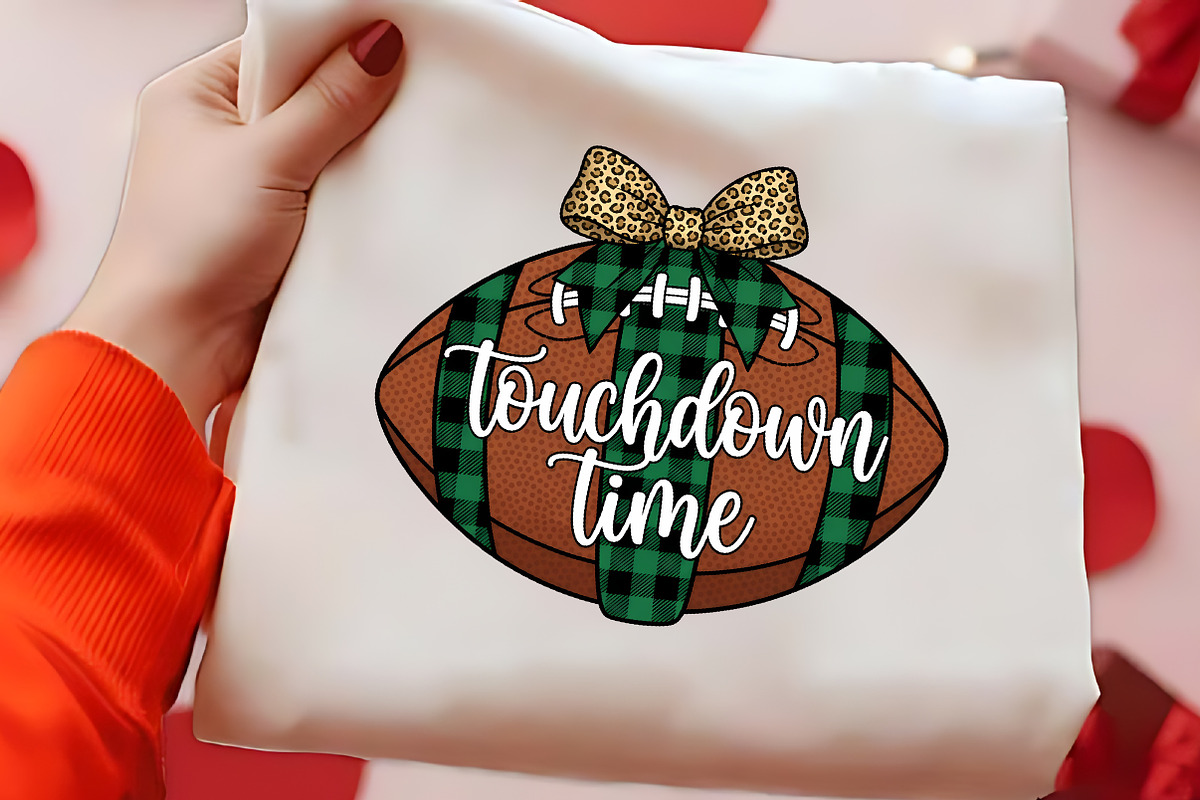 Touchdown Time Football Bow PNG, a Seasonal Illustration by CrexoraLab (Photo 2 of 4)