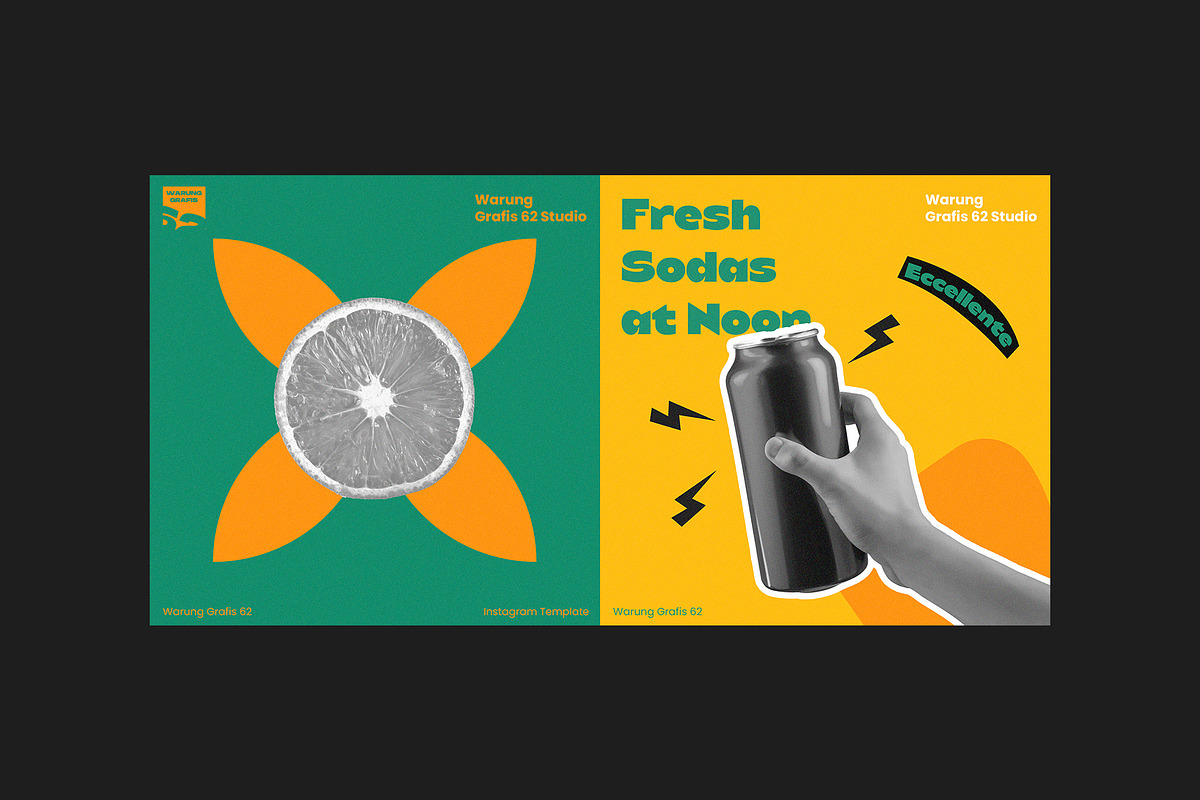 Retro Instagram Feed for PS, a Social Media Template by Migunani Studio (Photo 2 of 6)
