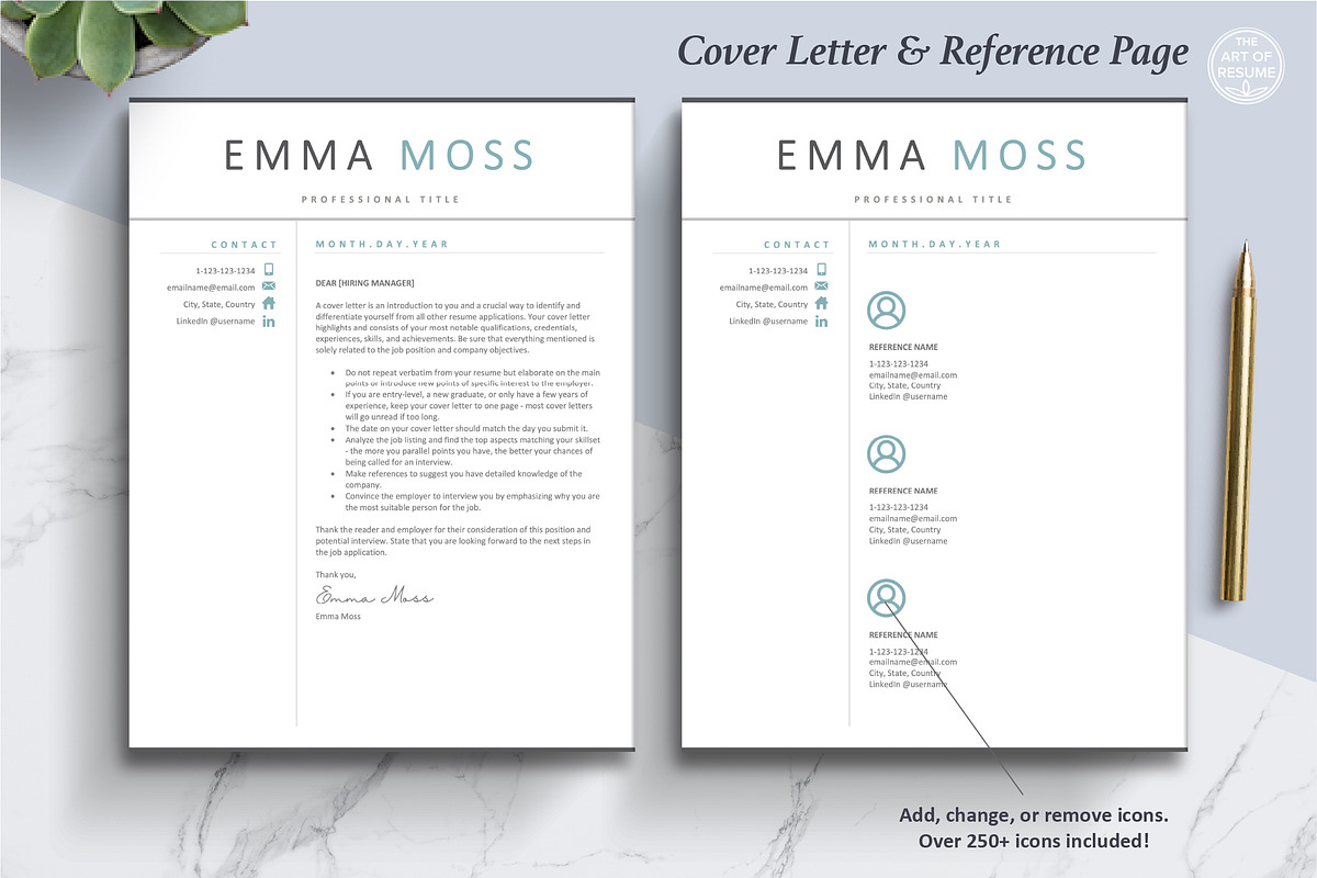 Modern Resume Template (5-Page), a Resume Template by The Art of Resume (Photo 6 of 8)