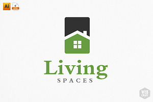 Living Spaces Logo Template