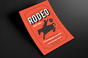 Vintage Country Rodeo Event Flyer