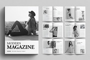Modern Magazine Template, a Magazine Template by E-Type (Thumbnail 1 of 7)