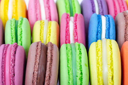 Tasty colorful french macarons, a Food & Drink Photo by Nataliia Pyzhova
