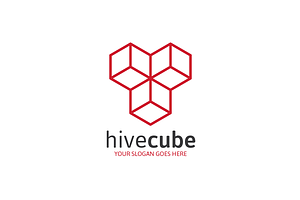 Letter T or Y Hive Cube Logo
