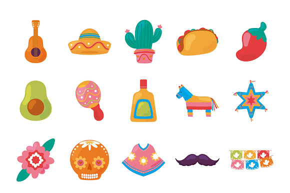 Mexican Culture Illustration Set preview 2