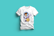 Young Astronaut Holding Flag, a Person Illustration by Artstorystudio (Thumbnail 3 of 3)