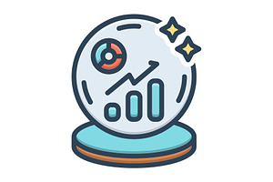 Predictive analytics color icon, a Duotone Icon by Creative priyanka