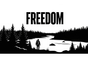 Nature Landscape Silhouette Vector B, an Illustration by Designer_Momina (Thumbnail 16 of 51)