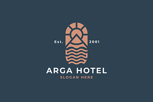 Arga Hotel Travel Logo, a Branding & Logo Template by Design_Planet