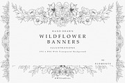 Wildflower Banner SVG, PNG, a Decorative Illustration by AW Studios (Thumbnail 1 of 13)