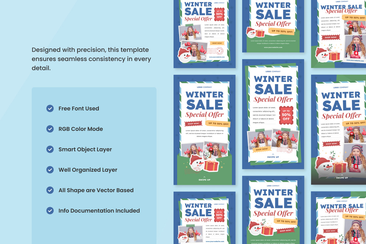 Winter Sale Social Media Post, a Social Media Template by twinstd (Photo 2 of 3)