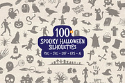 Halloween Silhouettes Vector Bundle, an Object Illustration by Seaquint (Thumbnail 1 of 8)