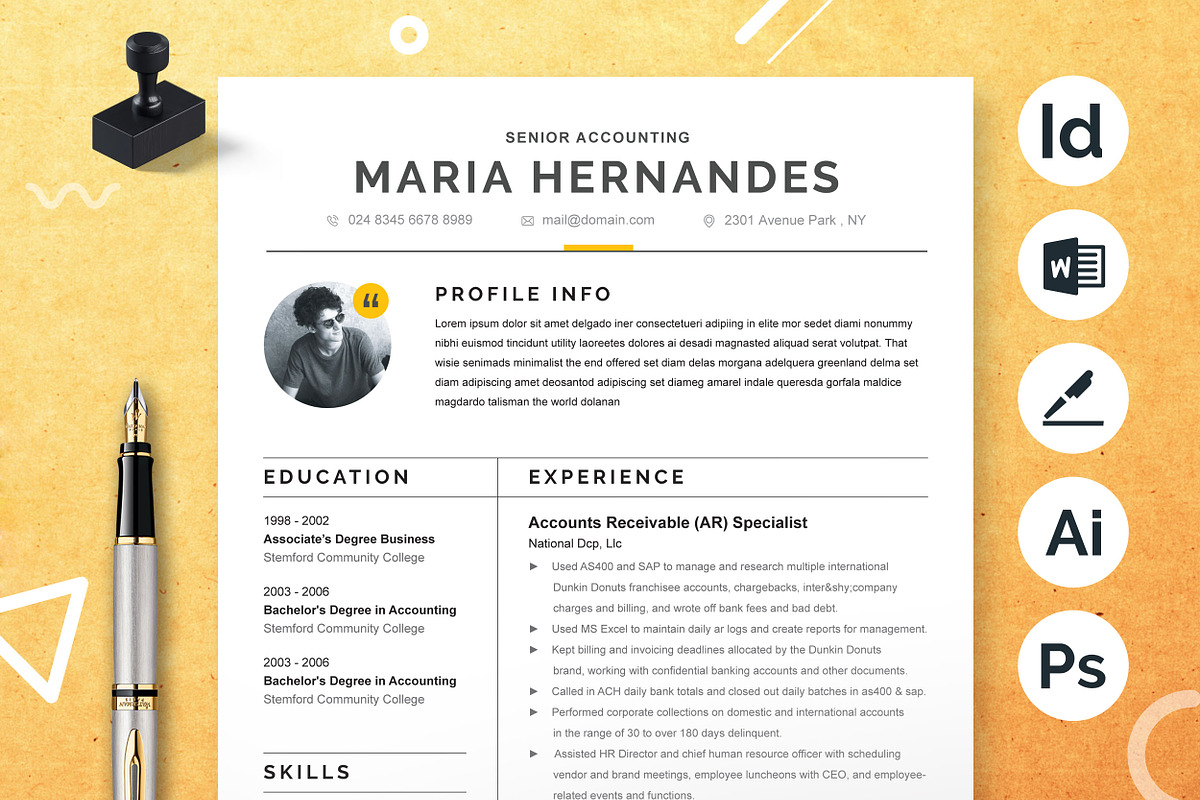 JOB WINNING RESUME - 50 TEMPLATES, a Resume Template by ResumeInventor (Photo 179 of 184)