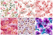 Abstract Floral Digital Paper, a Pattern Graphic by CitraGraphics (Thumbnail 2 of 5)