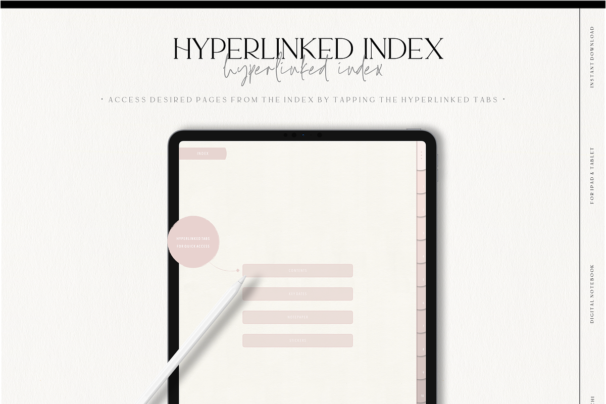 Digital Nude Paper Texture Notebook, a Stationery Template by MainichiDesign (Photo 3 of 10)