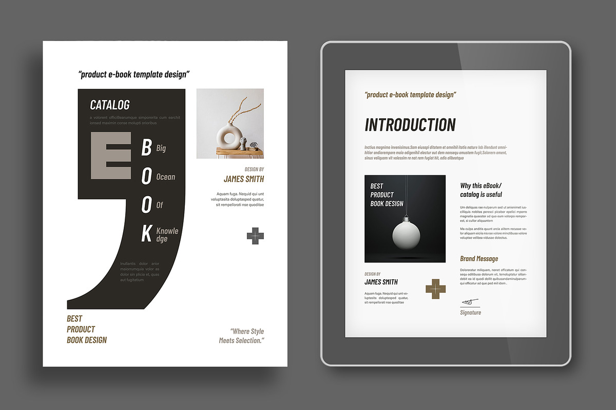 Elegant Catalog E-Book Design preview 2