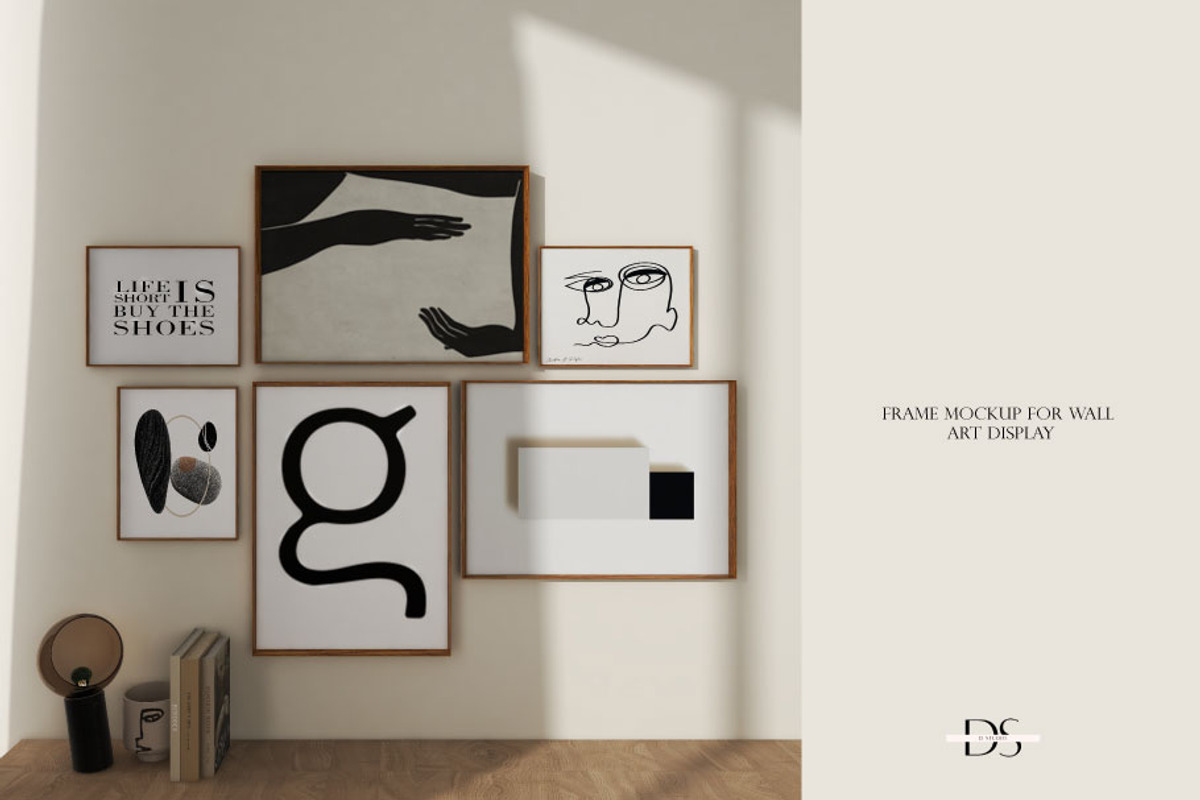 Frame mockup for printable art, a Print Template by DSTUDIO888 (Photo 4 of 4)