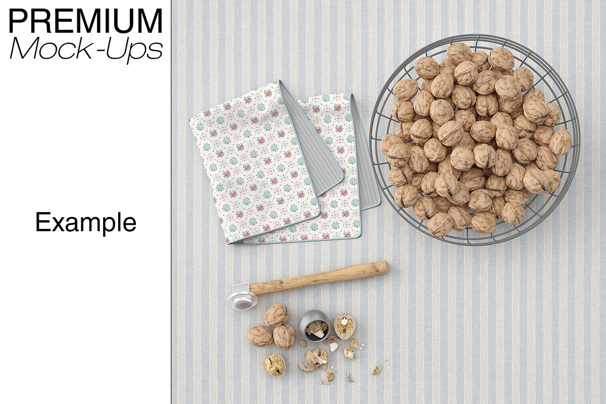 Kitchen Towel & Tablecloth Mockups, a Product Mockup by mock-ups (Photo 15 of 15)