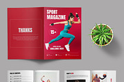 Sports Magazine Template Layout, a Magazine Template by ContestDesign (Thumbnail 2 of 4)