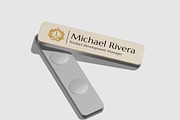 Name Tag Mockup, a Merchandise Mockup by Unerispace (Thumbnail 2 of 5)