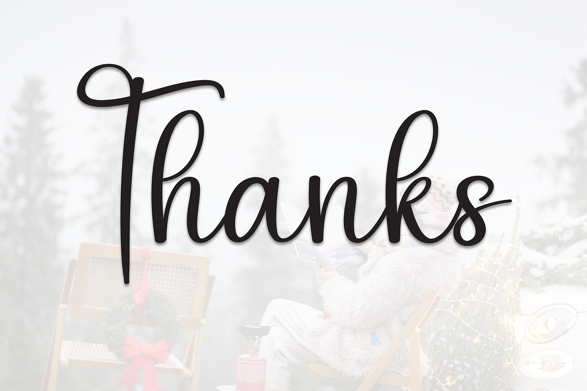 Christmas Adventure | Script Font, a Handwritten Font by Scratchones (Photo 9 of 9)