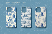 Vintage Christmas Pattern Collection, a Pattern Graphic by Olya Creative (Thumbnail 6 of 21)