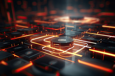 3d rendering of cpu with circuit boa, a Photo by Iftikhar Alam
