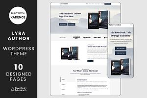 Author Website Template WordPress, a WordPress Template by StartBuildLaunch