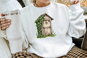 Garden Cottage Clip Art Watercolour, an Illustration by Sublimation Artist (Thumbnail 4 of 6)