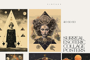 SURREAL Esoteric Collage Posters