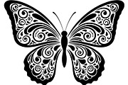 Butterfly Silhouette Bundle, a Decorative Illustration by Designer_Momina (Thumbnail 2 of 20)