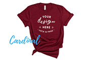 Bella Canvas TShirt Mockups On White, a Shirt Mockup by lock and page (Thumbnail 51 of 92)