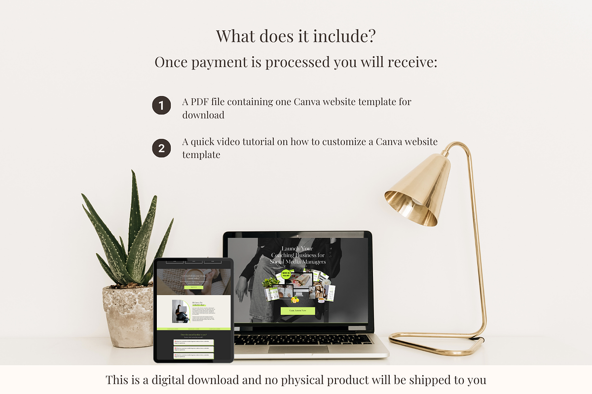 Stan Store Sales Page Template, a Landing Page Template by GlamWebDesigns (Photo 7 of 8)