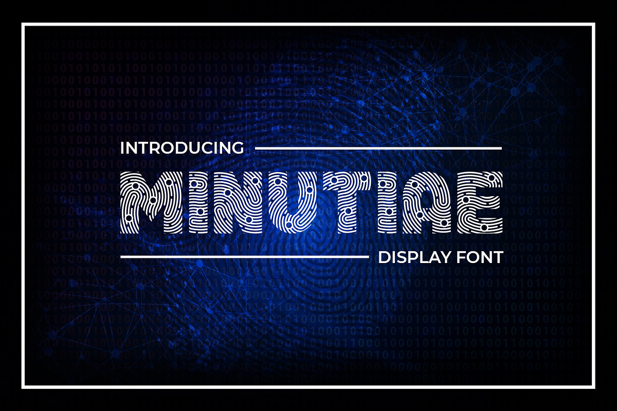 Minutiae Display Font