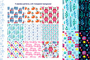 Watercolor Christmas Set, an Animal Illustration by Fairy dreams (Thumbnail 4 of 9)