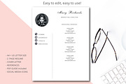 Resume template Simple style, a Resume Template by Annakristal (Thumbnail 4 of 5)