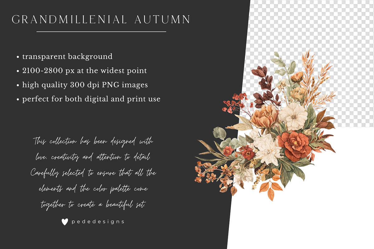 Grandmillenial Autumn Collection, a Seasonal Illustration by PeDe Designs (Photo 18 of 33)