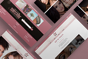 Lashes Website Template for Wix, a Landing Page Template by Parrot Designs (Thumbnail 2 of 4)