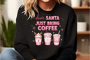 Dear Santa Just Bring Coffee Png, an Illustration by DreamCafeArt (Thumbnail 4 of 6)