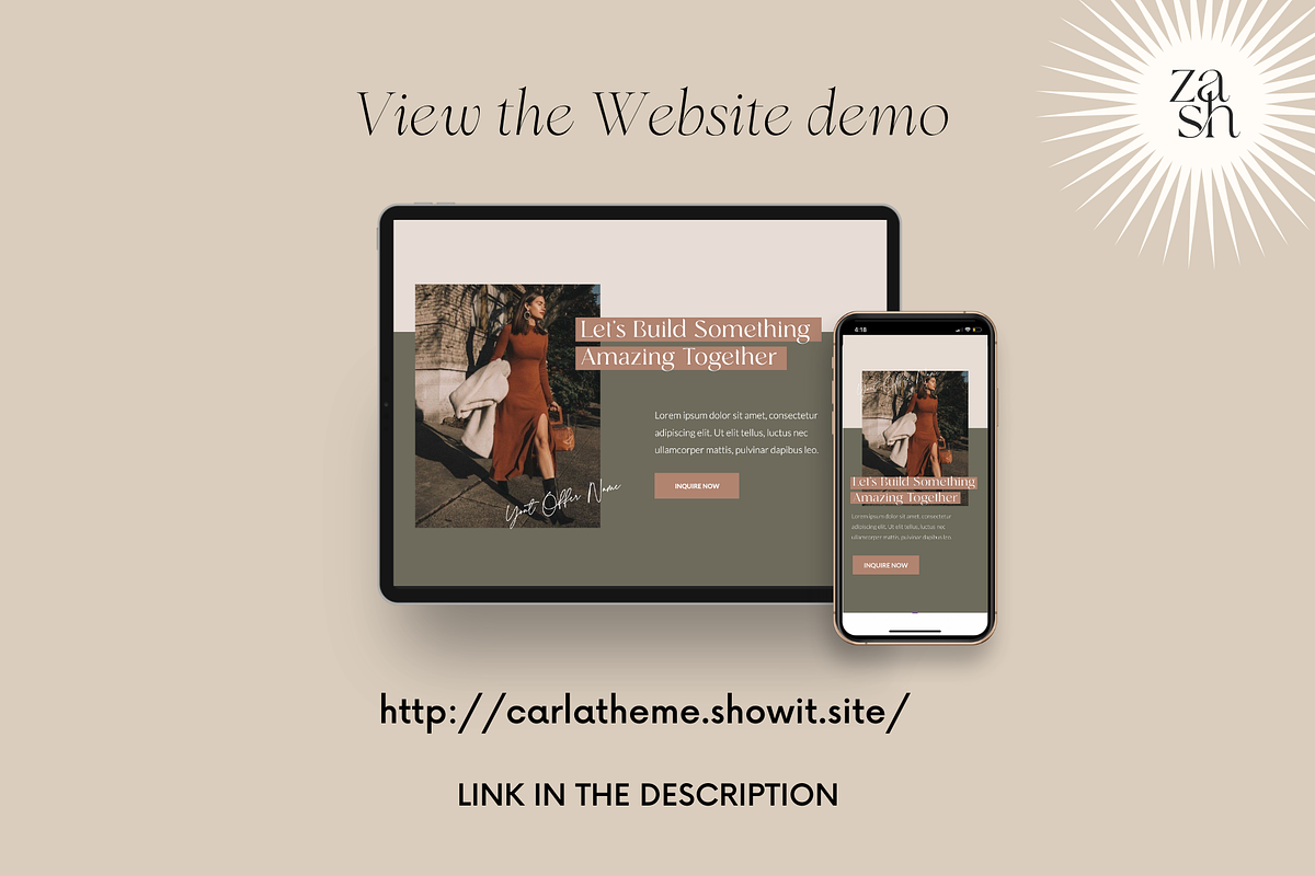 Carla Boho Showit Website Template, a Templates & Theme by Studio Zash (Photo 5 of 11)
