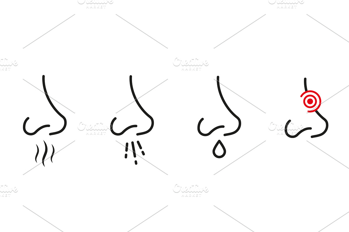 Nasal Medical Respiratory Disease, an Object Illustration by Vector Creator