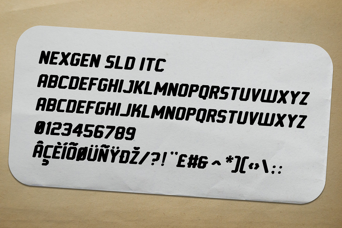 NEXGEN SLD, a Sans Serif Font by Alphabet Agency (Photo 2 of 2)
