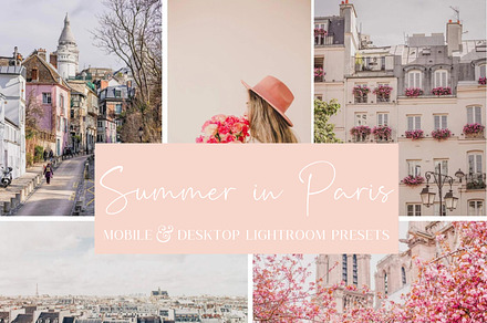 5 PARIS SUMMER LIGHTROOM PRESET, an Action Add-On by Emma Kate Creative