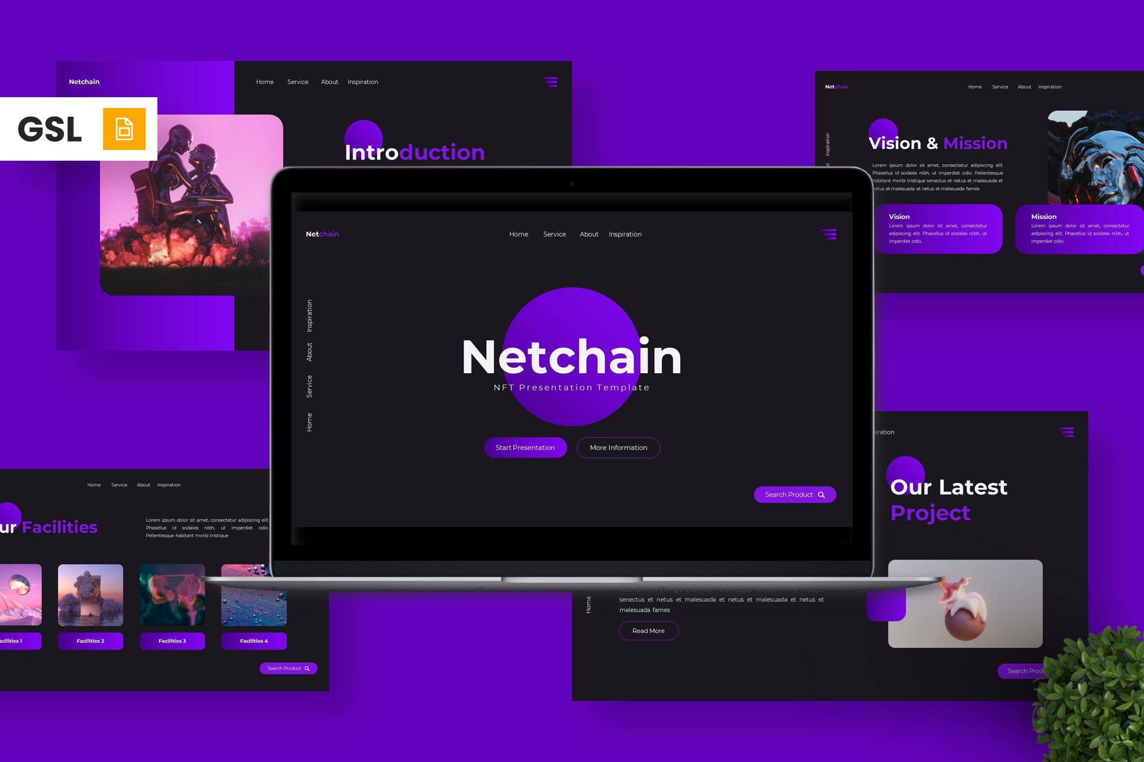 Netchain - Google Slide Templates, a Presentation Template by Deepslide ...