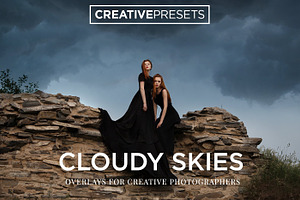 30 Cloudy Sky Overlays, a Layer Style Add-On by CreativePresets.com