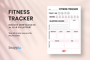 Fitness Tracker Checklist PDF, a Print Template by Snapybiz (Thumbnail 1 of 10)