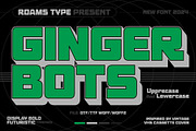 Ginger Bots - 80’s VHS Typeface, a Sans Serif Font by Roams Type (Thumbnail 1 of 10)