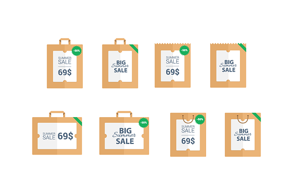 Summer Sale Vector Labels