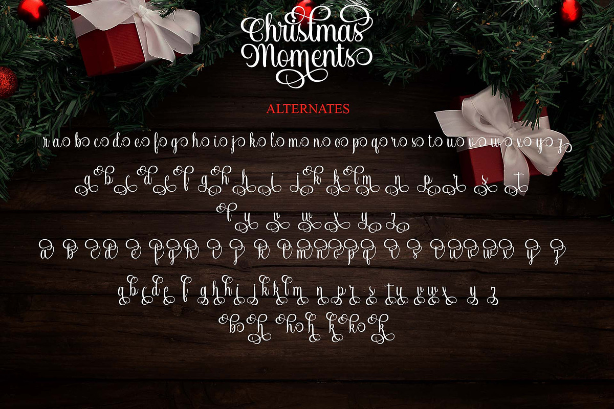 Christmas Moments, a Script Font by Doehantz Studio (Photo 9 of 10)