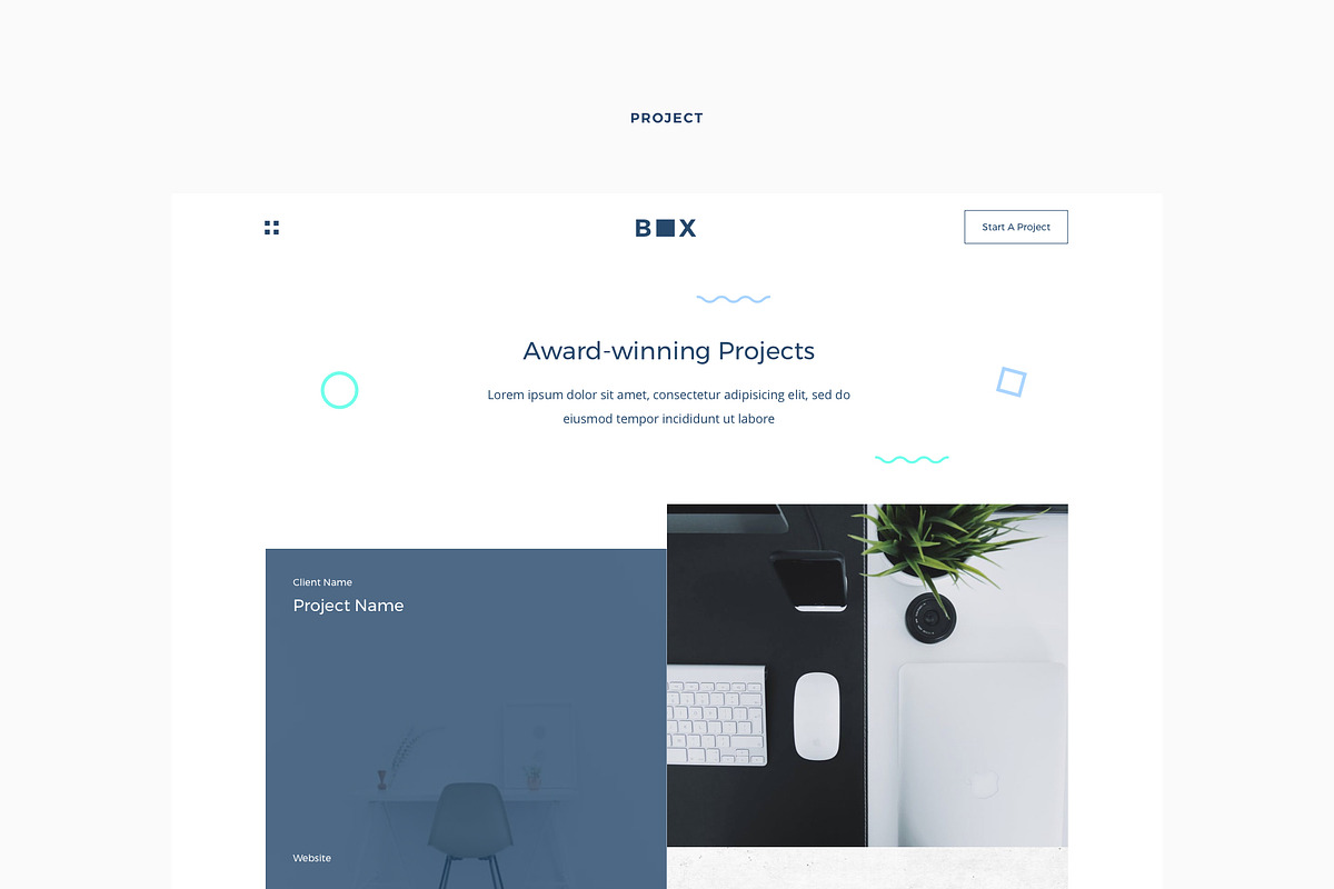 Box - Portfolio Sketch Template, a Websites & App Template by Made By Larry